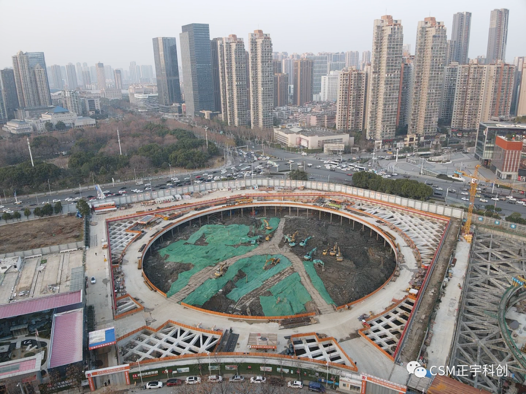 2023完美开端！上海金泰SMC工法钻机助力武汉广电全媒体中心项目